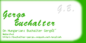 gergo buchalter business card
